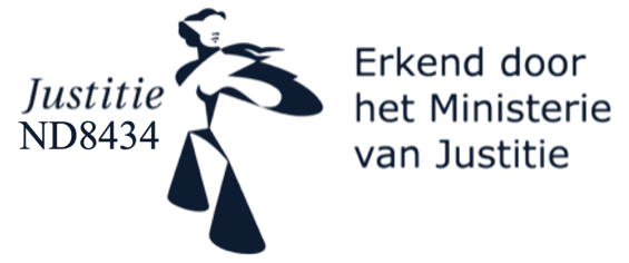 Erkend door het Ministerie van Justitie, ND8434